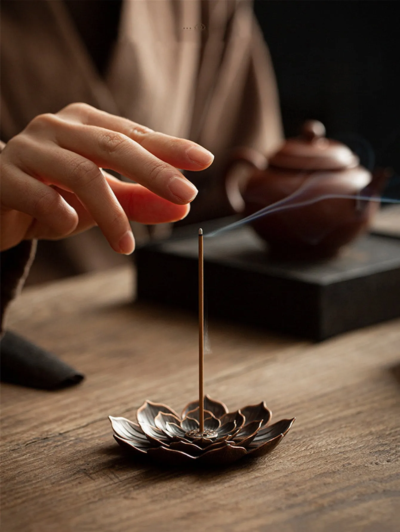 1pc Lotus Shaped Incense Stick Holder
