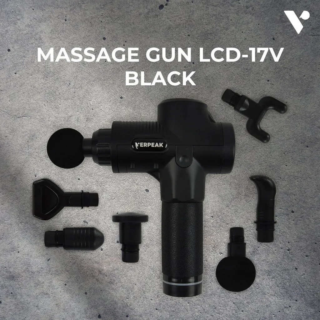 6 Heads LCD Massage Gun, 30 Speeds, Portable - Verpeak