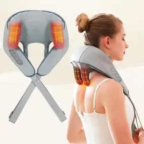6D Deep Tissue Wireless Shiatsu Massager with Heat I Neck, Back, Legs & Shoulder Pain Relief I Electric Kneading Neck Massager