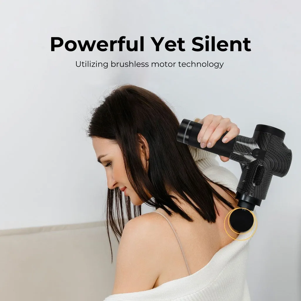 8 Hour 6-Head LCD Massage Gun, 30-Speed - Verpeak