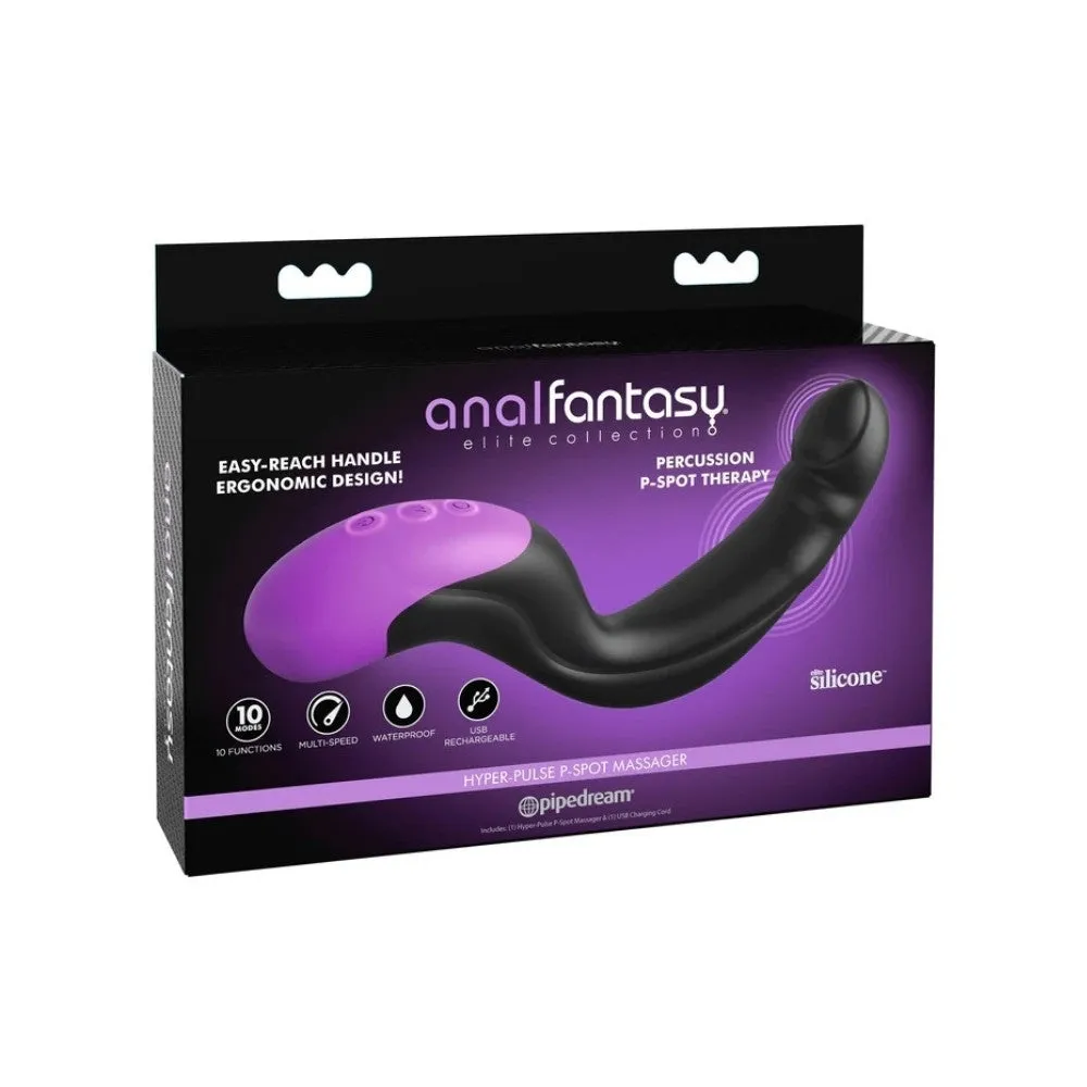 Anal Fantasy Elite Hyper-Pulse P-Spot Massager - Black