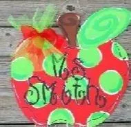 Apple Wood Craft Cutout