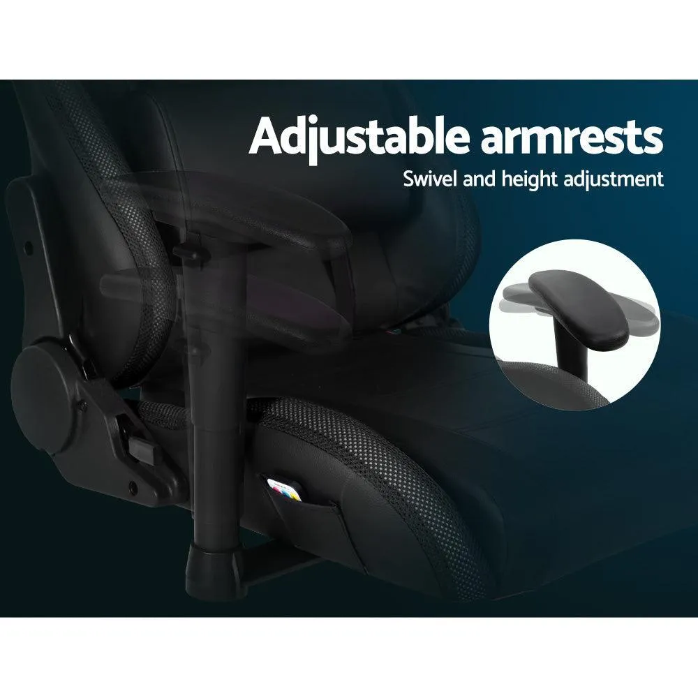 Artiss Gaming Office Chair RGB LED Lights Computer Desk Chair Home Work Chairs