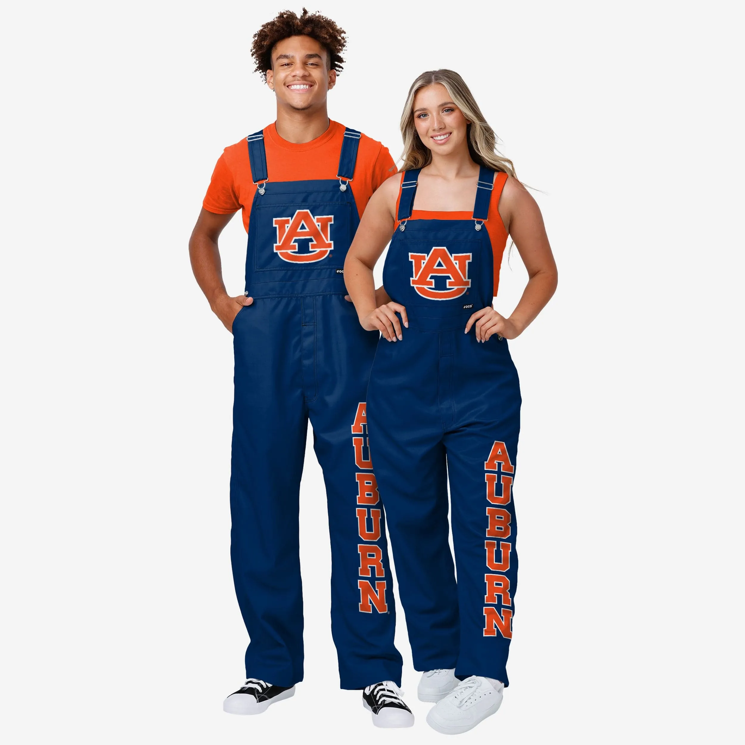 Auburn Tigers Womens Big Logo Bib Overalls