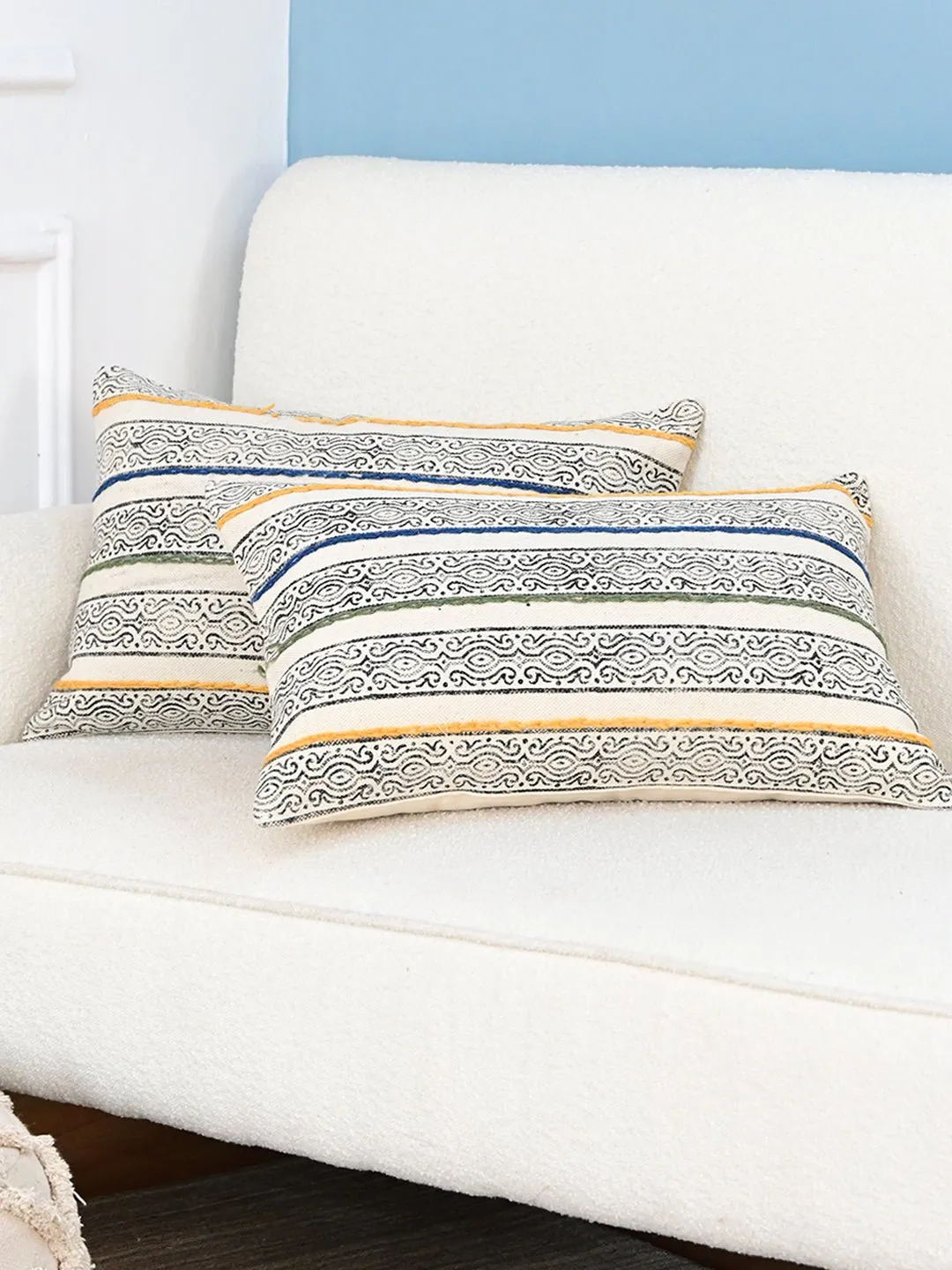 AZURE-LUMBAR CUSHION COVER