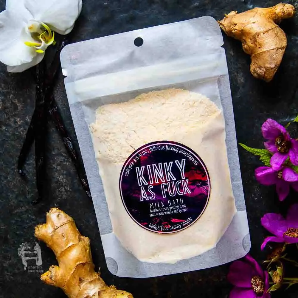 Badgerface Romantic Gifts for Women. Rose Milk Bath. Novelty Bath Gift.