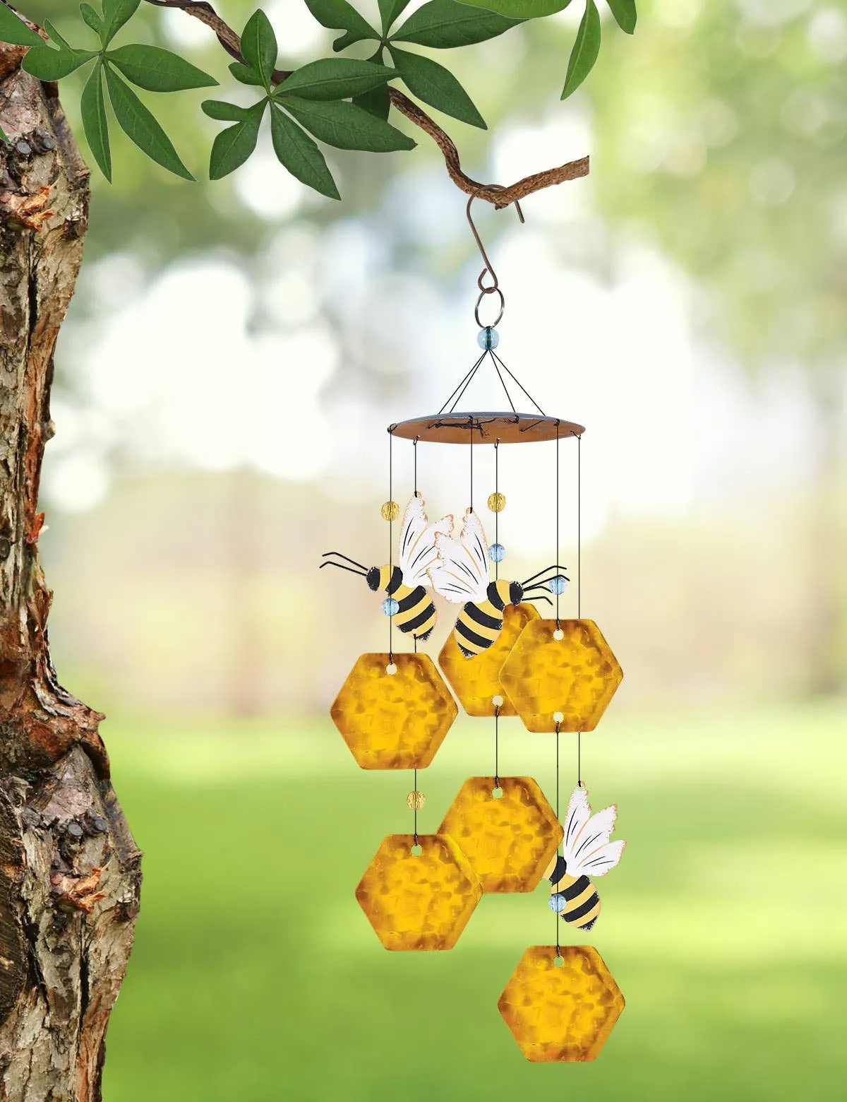 Bee Honeycomb Wind Chimes