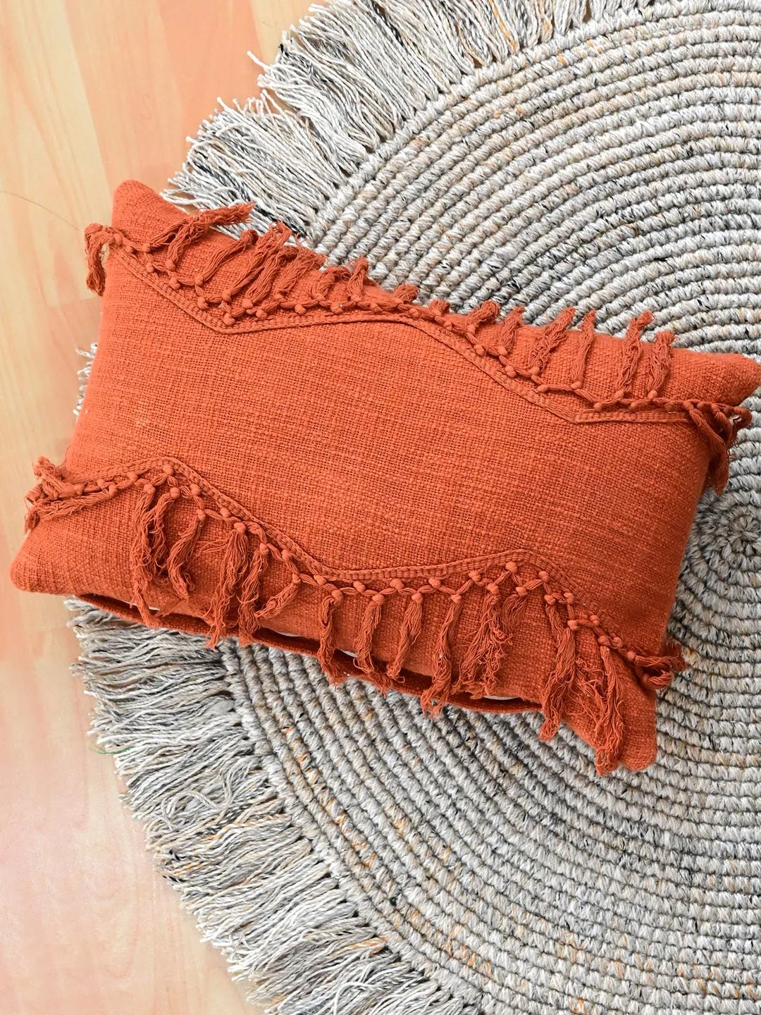 BISQUE-LUMBAR CUSHION COVER