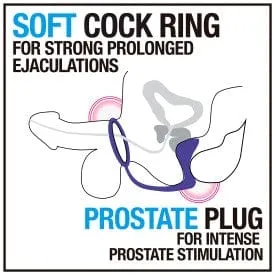 Blush Performance Indigo Cock Ring Plug
