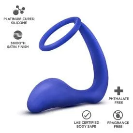 Blush Performance Indigo Cock Ring Plug