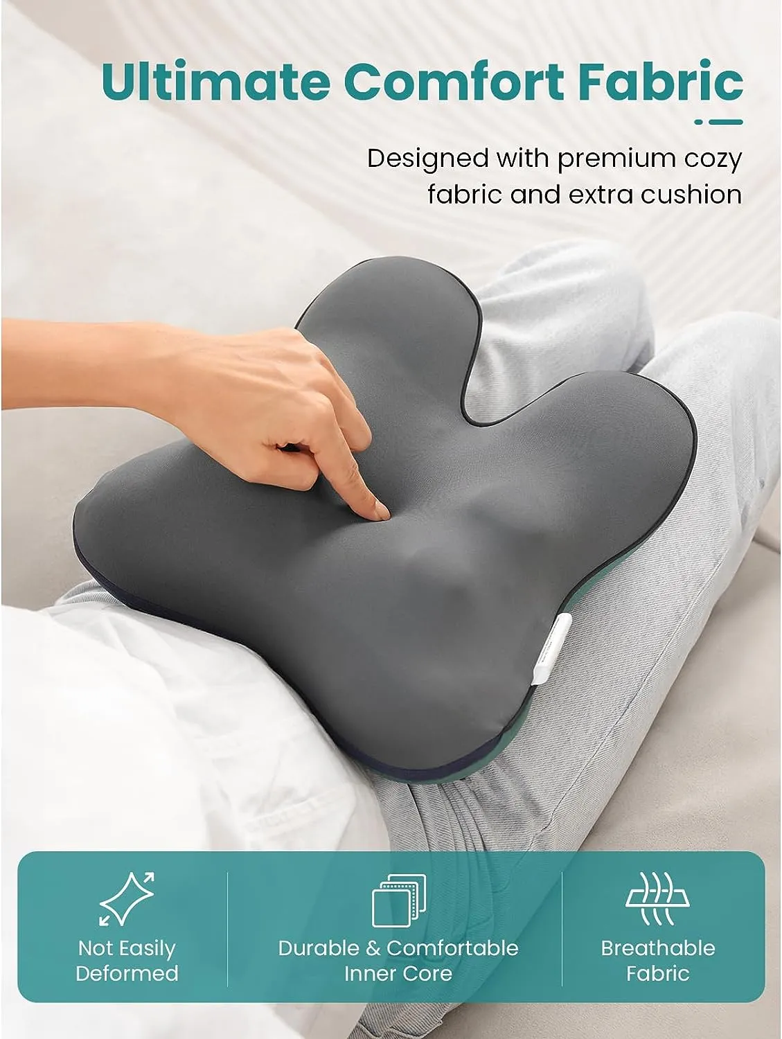 BOB AND BRAD Back & Neck Massager with Heat, Massage Pillow for Pain Relief Deep Tissue