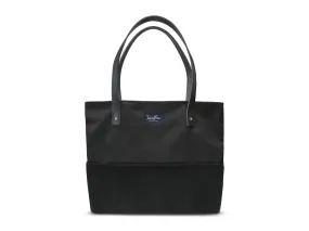 CANVAS AND SUEDE COBBLE HILL TOTE