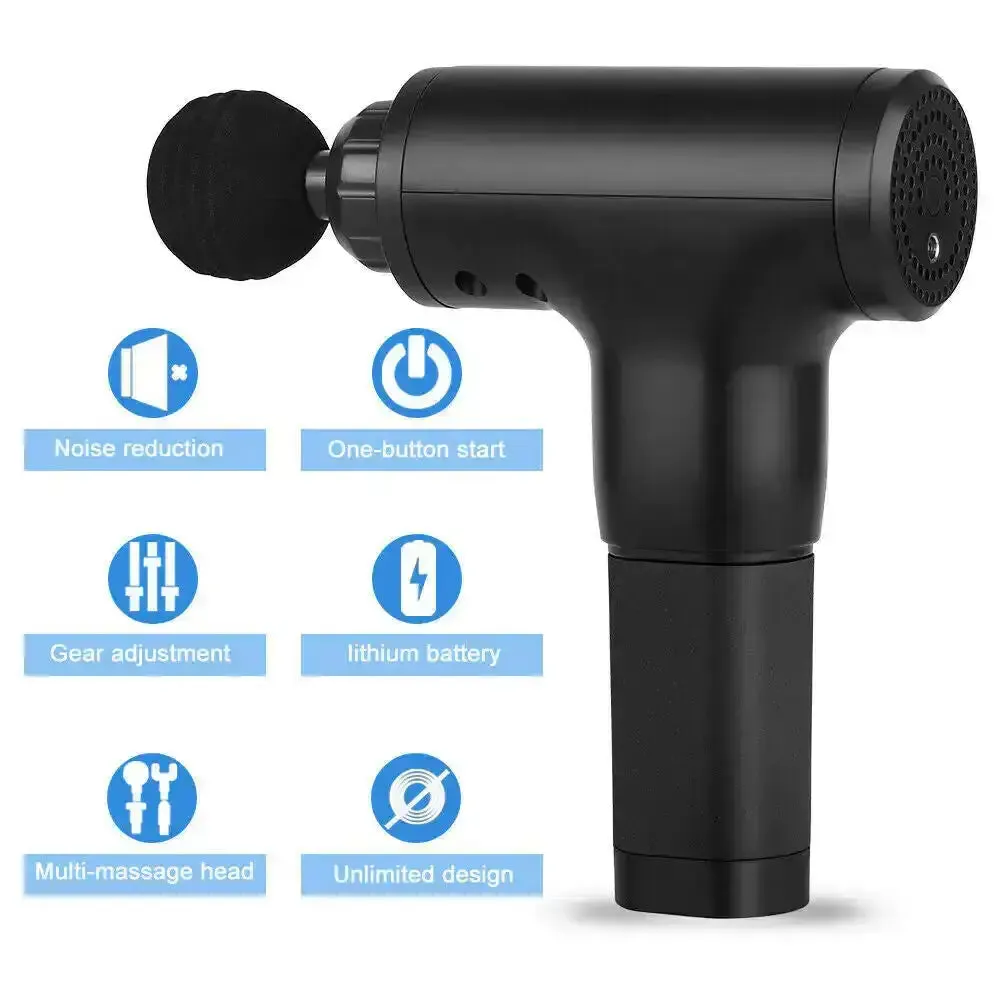 Deep Tissue Massage Gun Percussion Massager   4 Heads