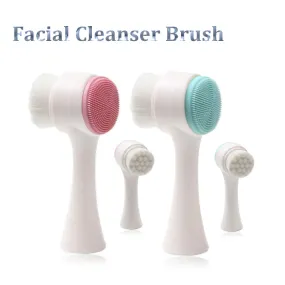 Double-sided Facial Cleanser Brush