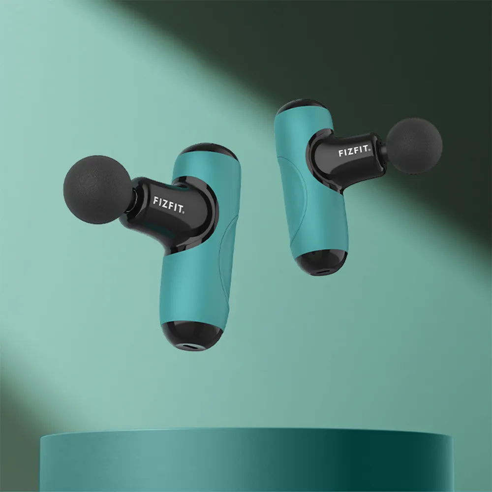 Fizfit Massage Gun Mini - Turquoise Green &  Black | 490254