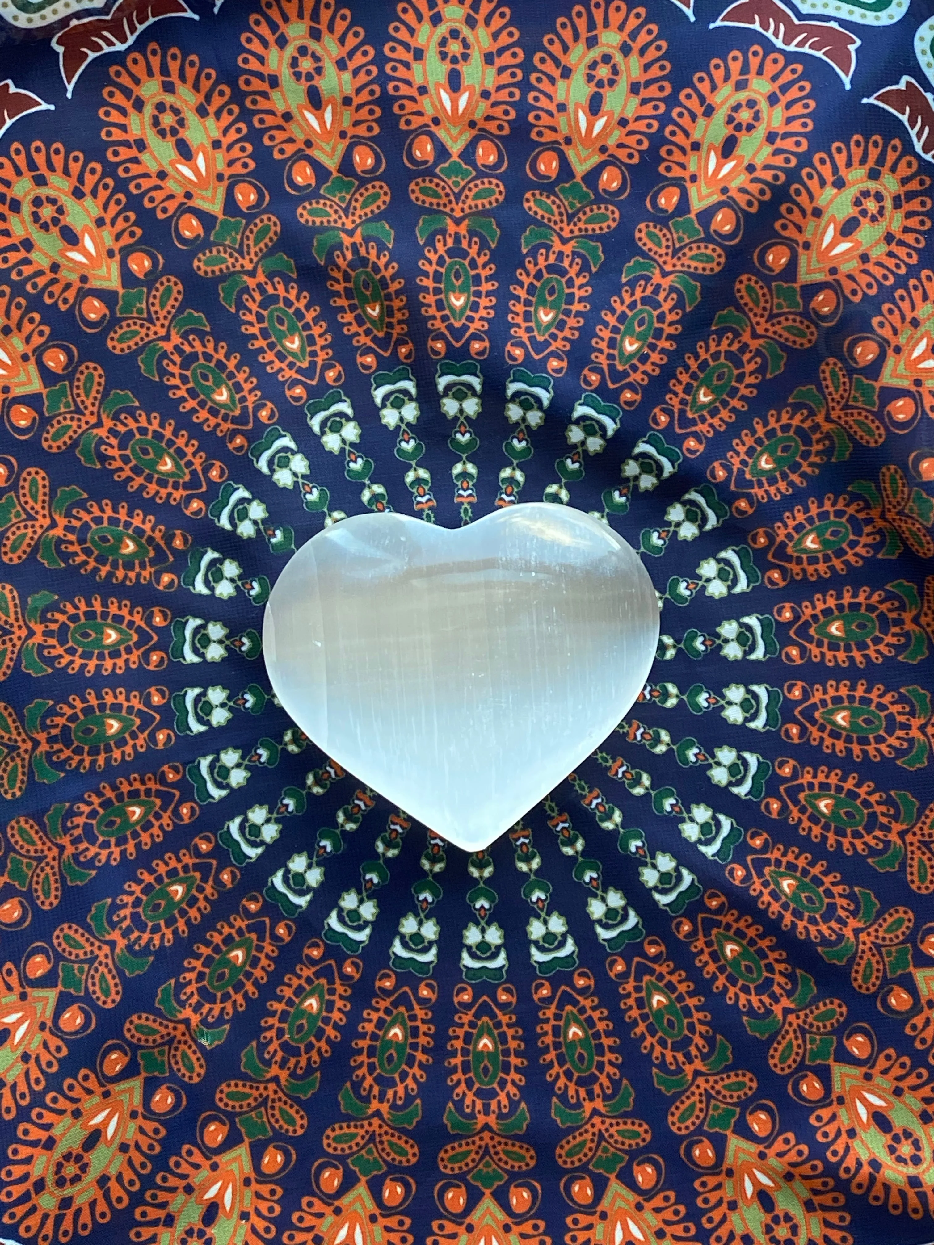 GIANT 4-4.5" Selenite Heart- Cleansing, Clearing & Blessing