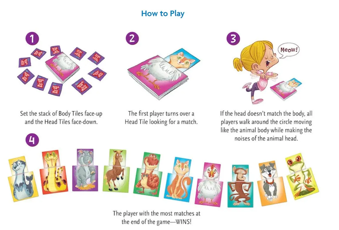 Heads Talk Tails Walk: A Game of Silly Sounds and Movement