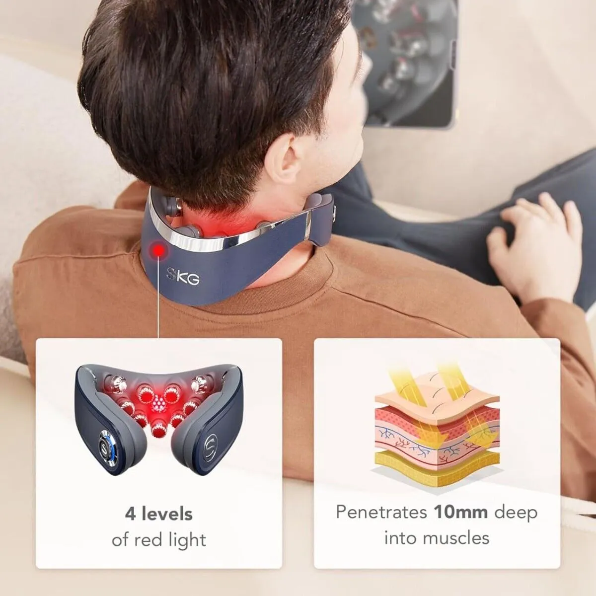 SKG G7 PRO-FOLD Foldable Neck Massager