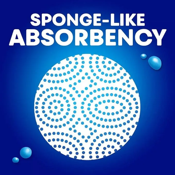 Sponge Towels Premium Paper Towels, 12 x 106 sheets For Kitchen, Bathroom & More
